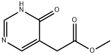 (6-Oxo-1,6-dihydro-pyrimidin-5-yl)-acetic acid methyl ester Structure