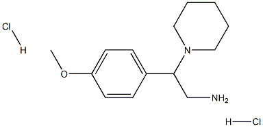 2-(4-Methoxy-phenyl)-2-piperidin-1-yl-ethylamine dihydrochloride 구조식 이미지