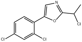 2-(1-chloroethyl)-5-(2,4-dichlorophenyl)oxazole Structure