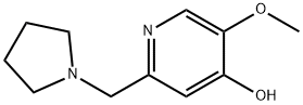 5-methoxy-2-(pyrrolidin-1-ylmethyl)pyridin-4-ol Structure