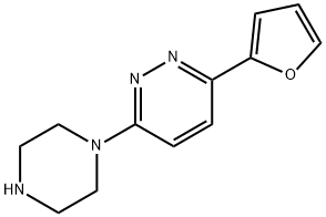 3-(furan-2-yl)-6-(piperazin-1-yl)pyridazine Structure