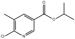 6-Chloro-5-methylnicotinic acid isopropyl ester 구조식 이미지