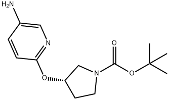 (S)-tert-Butyl 3-(5-aminopyridin-2-yloxy)pyrrolidine-1-carboxylate Structure