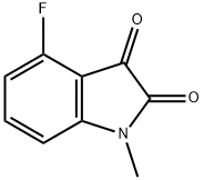 4-Fluoro-1-methyl-1H-indole-2,3-dione Structure