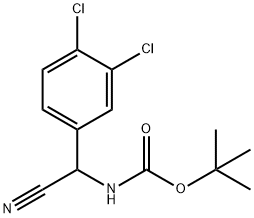 tert-butyl N-[cyano(3,4-dichlorophenyl)methyl]carbamate Structure