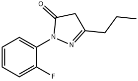 1-(2-fluorophenyl)-3-propyl-1H-pyrazol-5(4H)-one 구조식 이미지