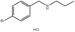 [(4-bromophenyl)methyl](propyl)amine hydrochloride Structure