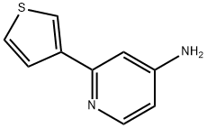 2-(thiophen-3-yl)pyridin-4-amine Structure