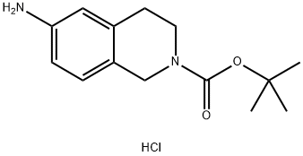 tert-Butyl 6-amino-3,4-dihydroisoquinoline-2(1H)-carboxylate hydrochloride Structure
