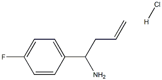 1-(4-FLUOROPHENYL)BUT-3-EN-1-AMINE HYDROCHLORIDE Structure