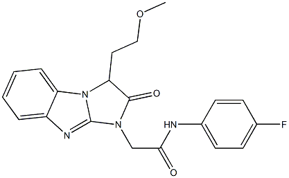 N-(4-fluorophenyl)-2-[3-(2-methoxyethyl)-2-oxo-1H-imidazo[1,2-a]benzimidazol-1-yl]acetamide Structure