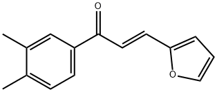 (2E)-1-(3,4-dimethylphenyl)-3-(furan-2-yl)prop-2-en-1-one Structure
