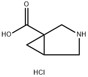 3-Azabicyclo[3.1.0]hexane-1-carboxylic acid hydrochloride Structure