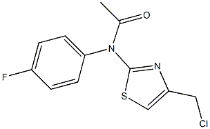 N-[4-(chloromethyl)-1,3-thiazol-2-yl]-N-(4-fluorophenyl)acetamide Structure