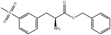 benzyl (S)-2-amino-3-(3-(methylsulfonyl)phenyl)propanoate 구조식 이미지