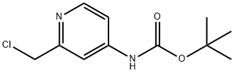 tert-butyl (2-(chloromethyl)pyridin-4-yl)carbamate 구조식 이미지