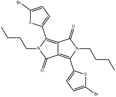 Pyrrolo[3,4-c]pyrrole-1,4-dione,3,6-bis(5-bromo-2-thienyl)-2,5-dibutyl-2,5-dihydro- Structure