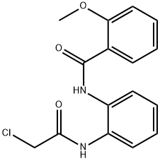 N-[2-(2-Chloro-acetylamino)-phenyl]-2-methoxy-benzamide 구조식 이미지