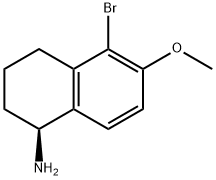 (1S)-5-BROMO-6-METHOXY-1,2,3,4-TETRAHYDRONAPHTHYLAMINE 구조식 이미지