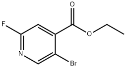 ethyl 5-bromo-2-fluoroisonicotinate 구조식 이미지
