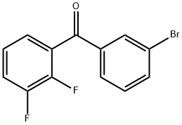 (3-Bromophenyl)(2,3-difluorophenyl)methanone 구조식 이미지