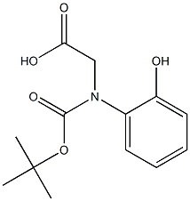 Boc-S-2-hydroxyphenylglycine 구조식 이미지