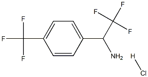 2,2,2-Trifluoro-1-(4-trifluoromethyl-phenyl)-ethylamine hydrochloride 구조식 이미지