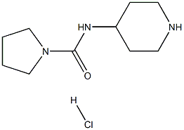 N-(Piperidin-4-yl)pyrrolidine-1-carboxamide hydrochloride Structure