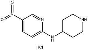 5-Nitro-N-(piperidin-4-yl)pyridin-2-amine hydrochloride Structure