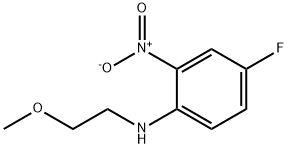 4-Fluoro-N-(2-methoxyethyl)-2-nitroaniline Structure