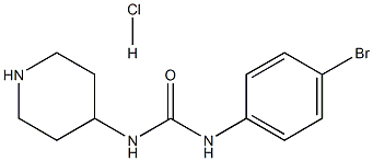 1-(4-Bromophenyl)-3-(piperidin-4-yl)ureahydrochloride Structure