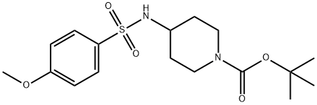 tert-Butyl 4-(4-methoxyphenylsulfonamido)piperidine-1-carboxylate Structure