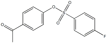 Benzenesulfonic acid, 4-fluoro-, 4-acetylphenyl ester 구조식 이미지