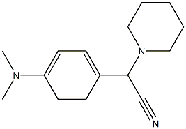 2-[4-(dimethylamino)phenyl]-2-(piperidin-1-yl)acetonitrile 구조식 이미지