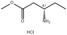 (S)-Methyl 3-aminopentanoate hydrochloride 구조식 이미지