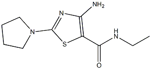 4-amino-N-ethyl-2-pyrrolidin-1-yl-1,3-thiazole-5-carboxamide Structure