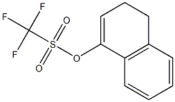 Methanesulfonic acid, trifluoro-, 3,4-dihydro-1-naphthalenyl ester 구조식 이미지