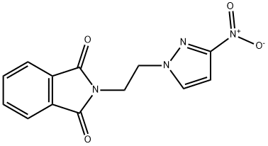 2-[2-(3-nitro-1H-pyrazol-1-yl)ethyl]-2,3-dihydro-1H-isoindole-1,3-dione 구조식 이미지