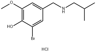 2-bromo-6-methoxy-4-{[(2-methylpropyl)amino]methyl}phenol hydrochloride Structure