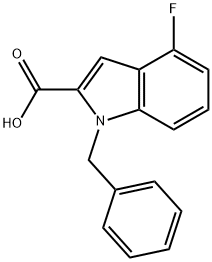1-benzyl-4-fluoro-1H-indole-2-carboxylic acid Structure