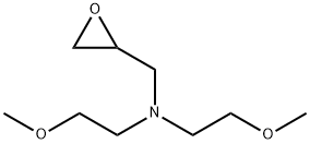 bis(2-methoxyethyl)[(oxiran-2-yl)methyl]amine Structure