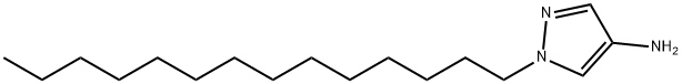 1-tetradecyl-1H-pyrazol-4-amine Structure