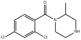 1-(2,4-dichlorobenzoyl)-2-methylpiperazine 구조식 이미지
