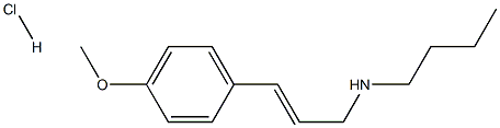 butyl[(2E)-3-(4-methoxyphenyl)prop-2-en-1-yl]amine hydrochloride Structure