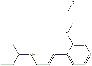 (butan-2-yl)[(2E)-3-(2-methoxyphenyl)prop-2-en-1-yl]amine hydrochloride 구조식 이미지