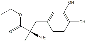 3-hydroxy-a-methyl- D-Tyrosine ethyl ester 구조식 이미지