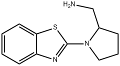(1-(benzo[d]thiazol-2-yl)pyrrolidin-2-yl)methanamine Structure
