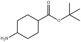 Cyclohexanecarboxylic acid, 4-amino-, 1,1-dimethylethyl ester Structure