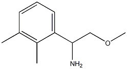 1-(2,3-DIMETHYLPHENYL)-2-METHOXYETHAN-1-AMINE 구조식 이미지