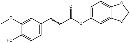 methylenedioxyphenyl ferulate Structure